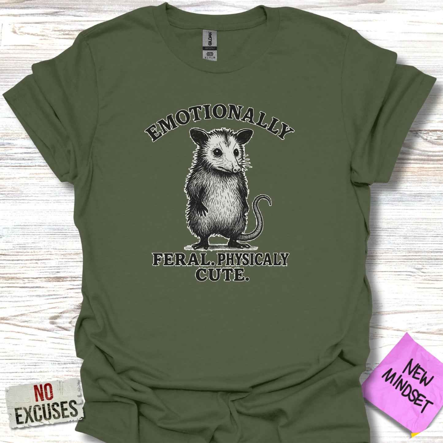 Emotionally Feral Physically Cute Graphic Tee product