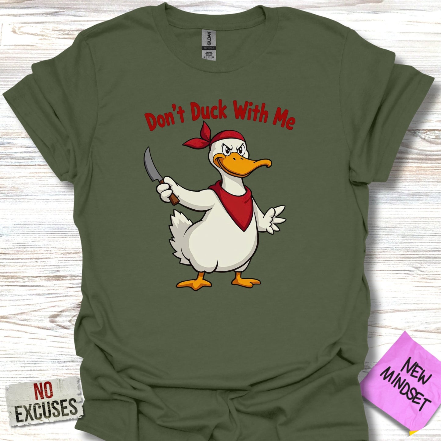 Don't Duck With Me Angry Duck Graphic T-Shirt product type
