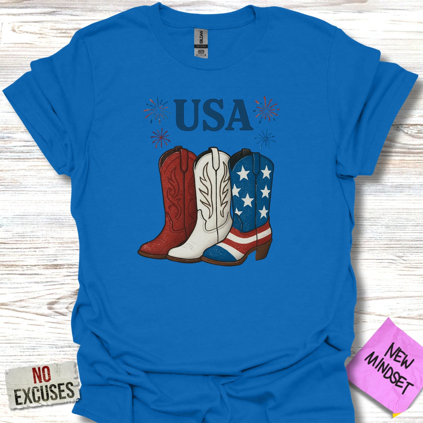 Patriotic USA Boots Graphic Tee Shirt product type