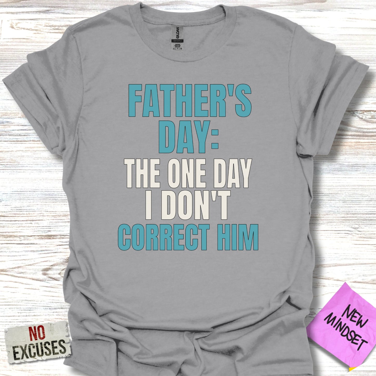 Father's Day Funny Quote Grey Tee Shirt product