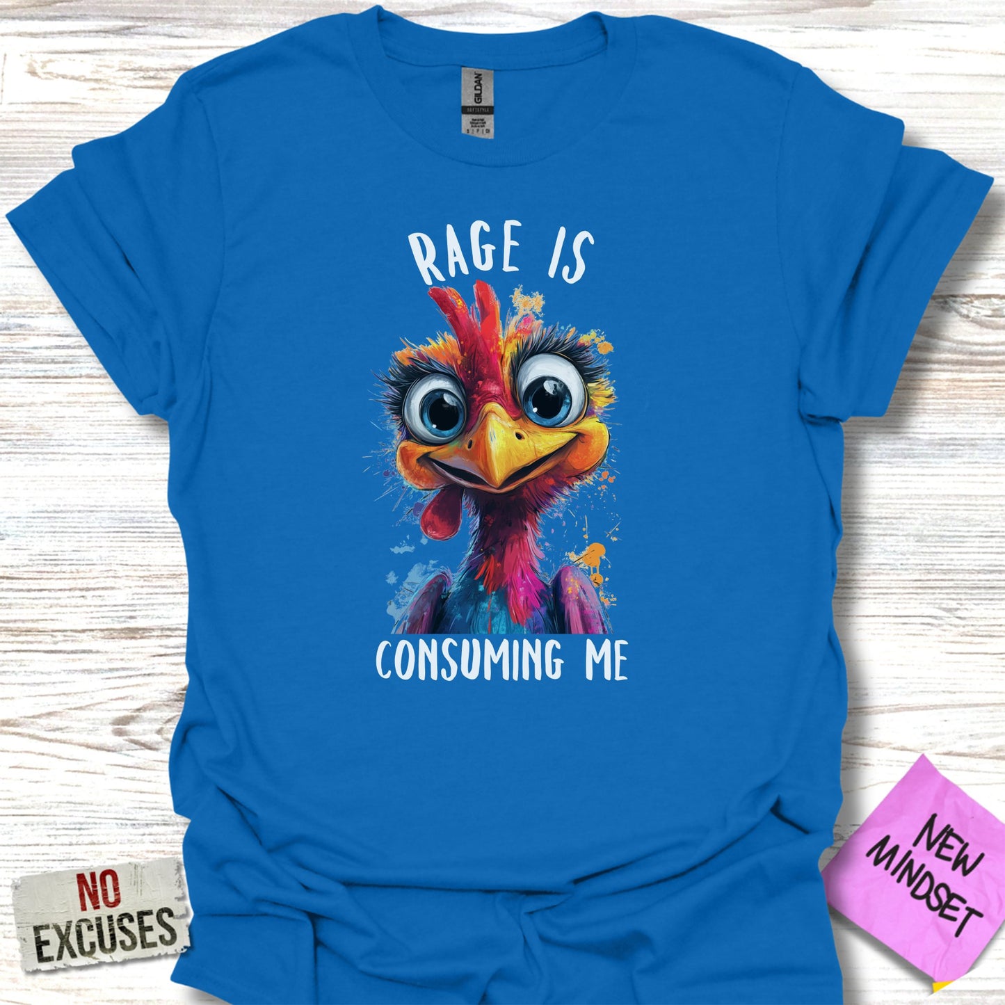 Rage Is Consuming Me Colorful Cartoon T-Shirt product