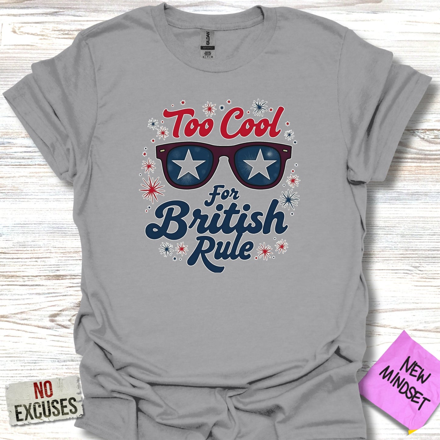 Too Cool For British Rule Stylish Graphic T-Shirt product