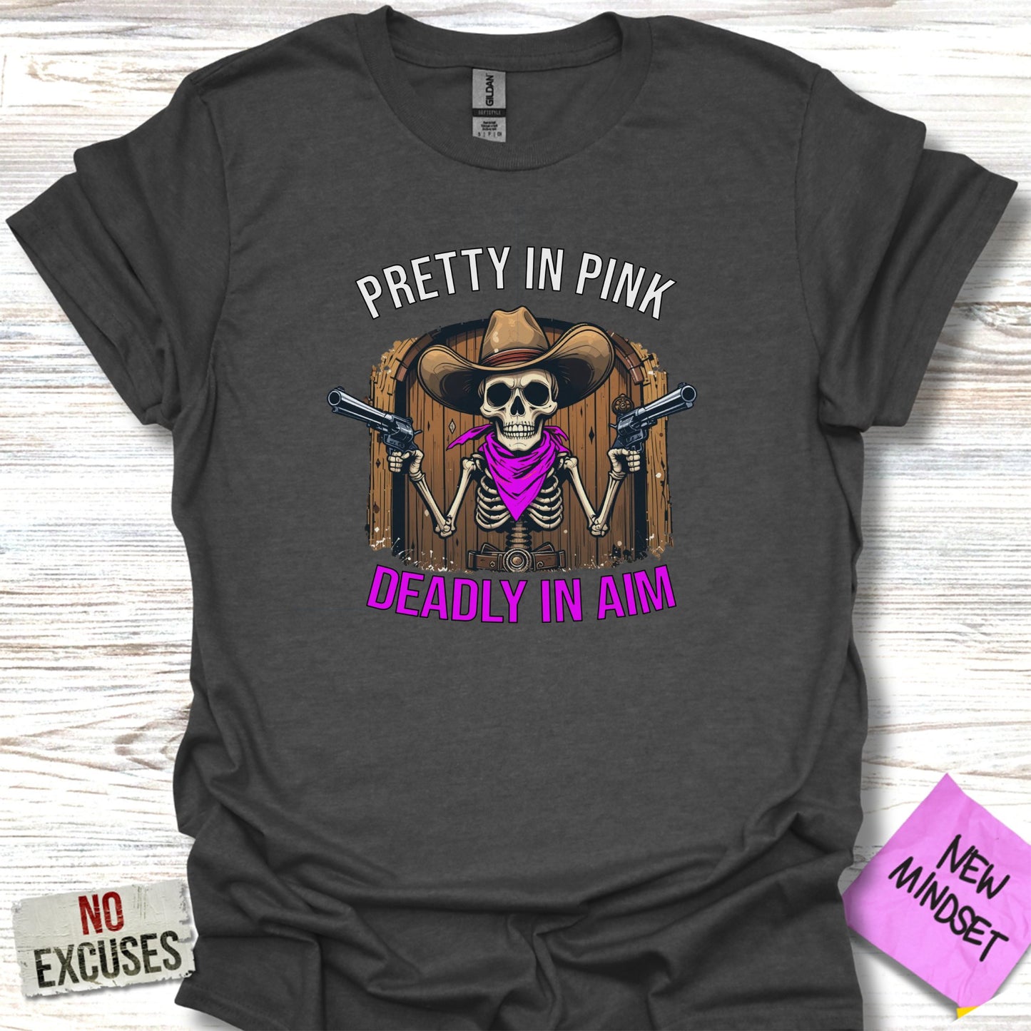 Pretty in Pink Deadly in Aim Graphic T-shirt product