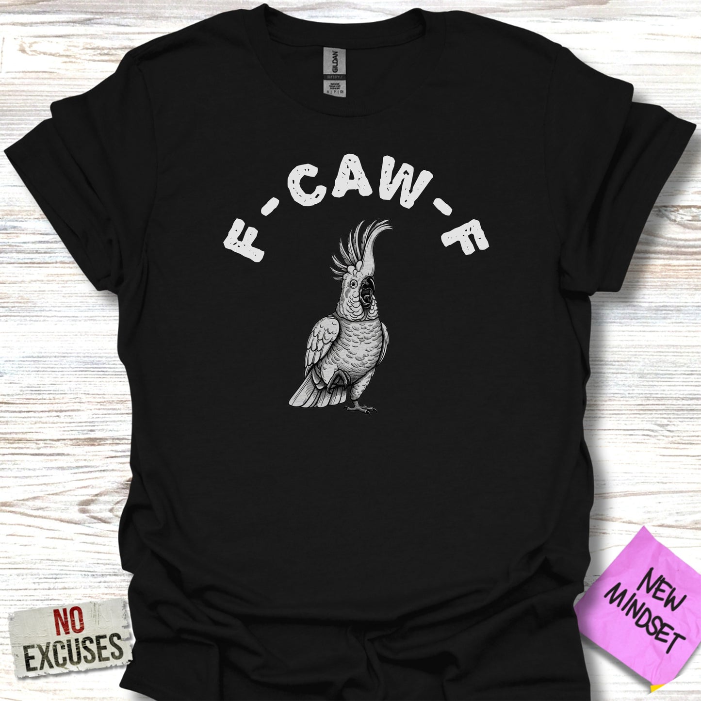 F CAW F Graphic Tee with Parrot Design Tshirt product