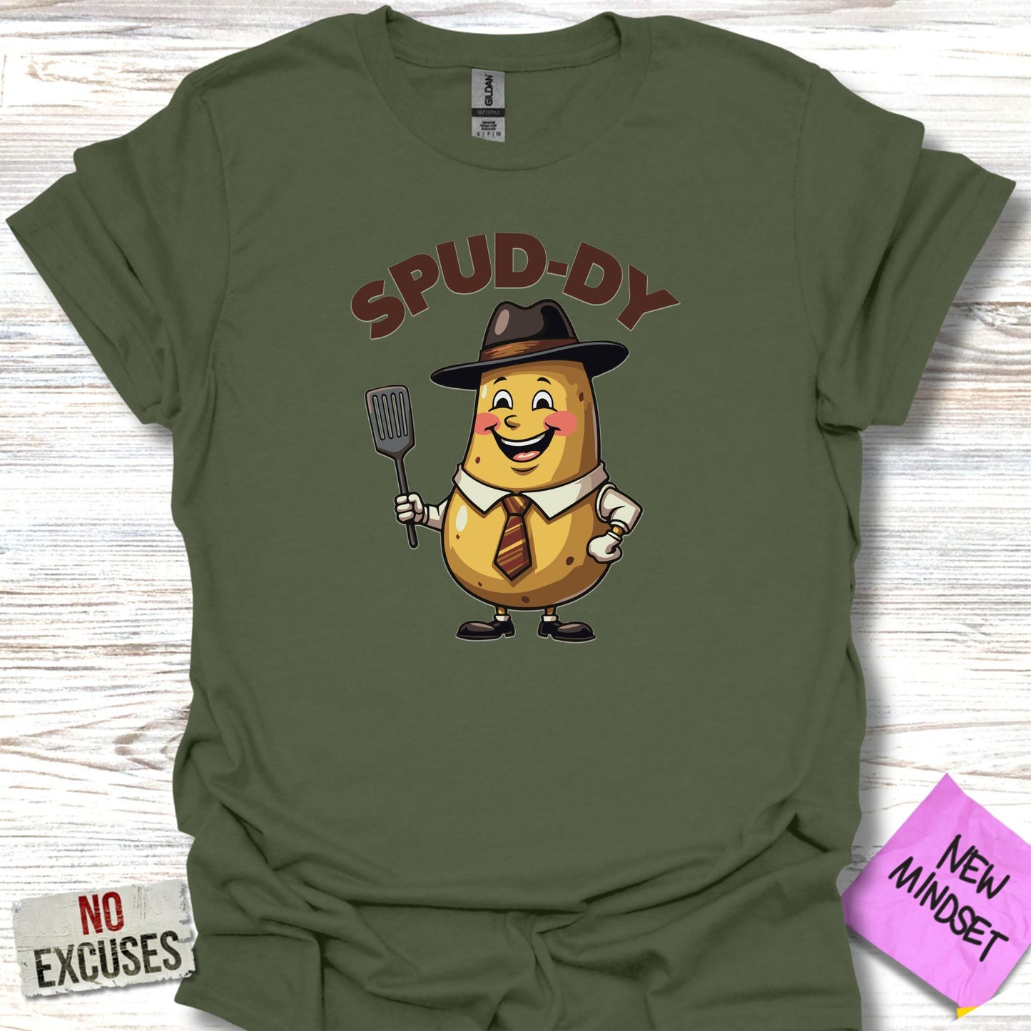 Spud-Dy Themed Graphic Tee Shirt Funny Novelty product