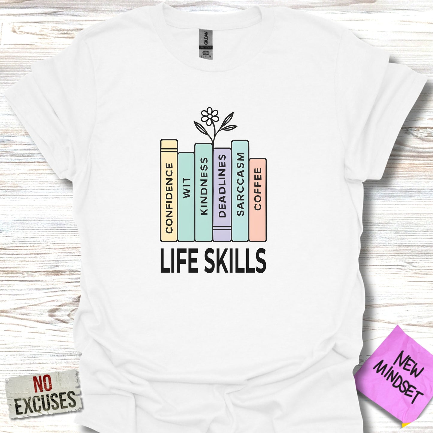 Life Skills Graphic Tee Inspiring Novelty Shirt product