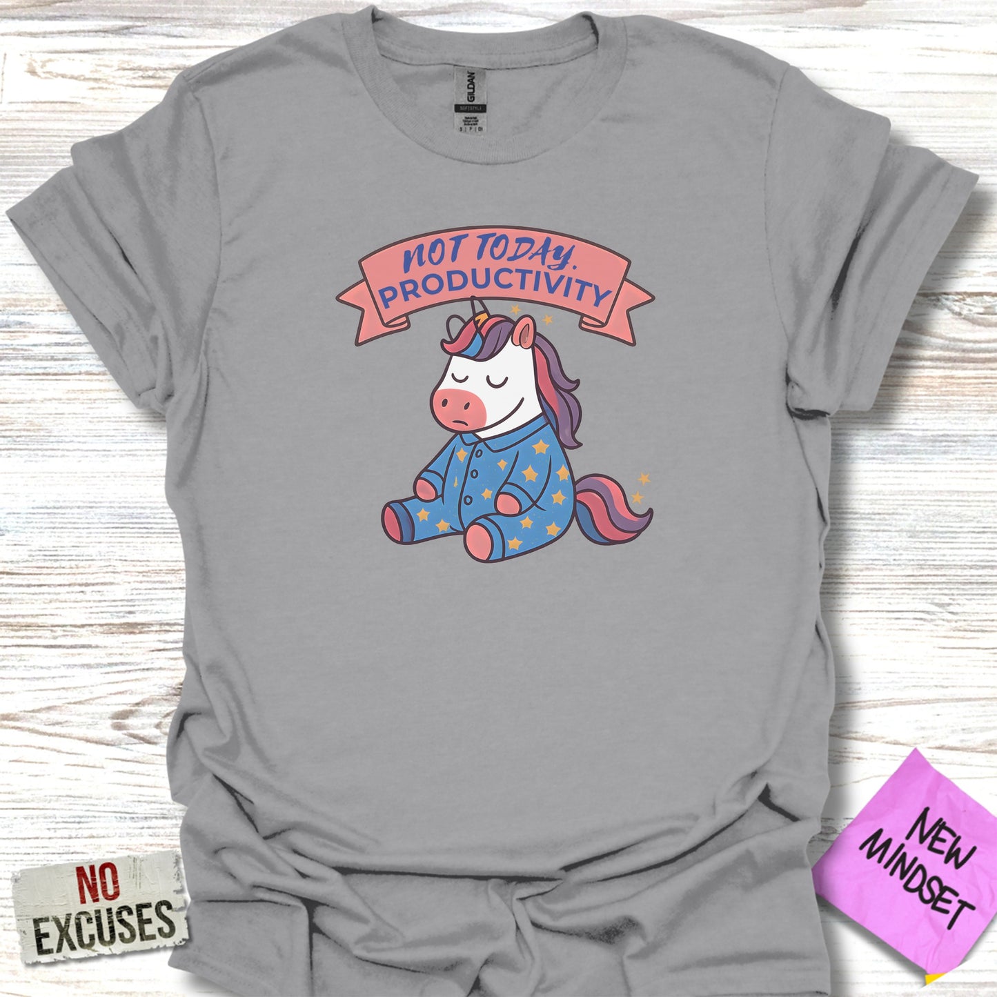 Not Today Productivity Adorable Unicorn T-Shirt product