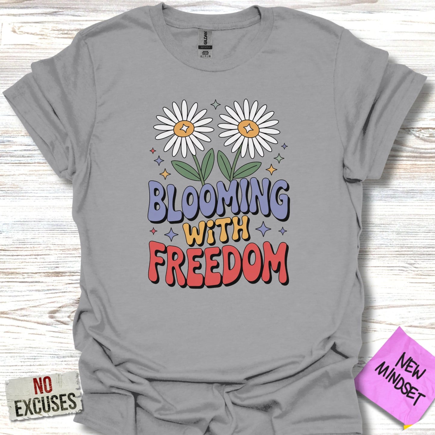 Blooming with Freedom Graphic Tee Shirt product