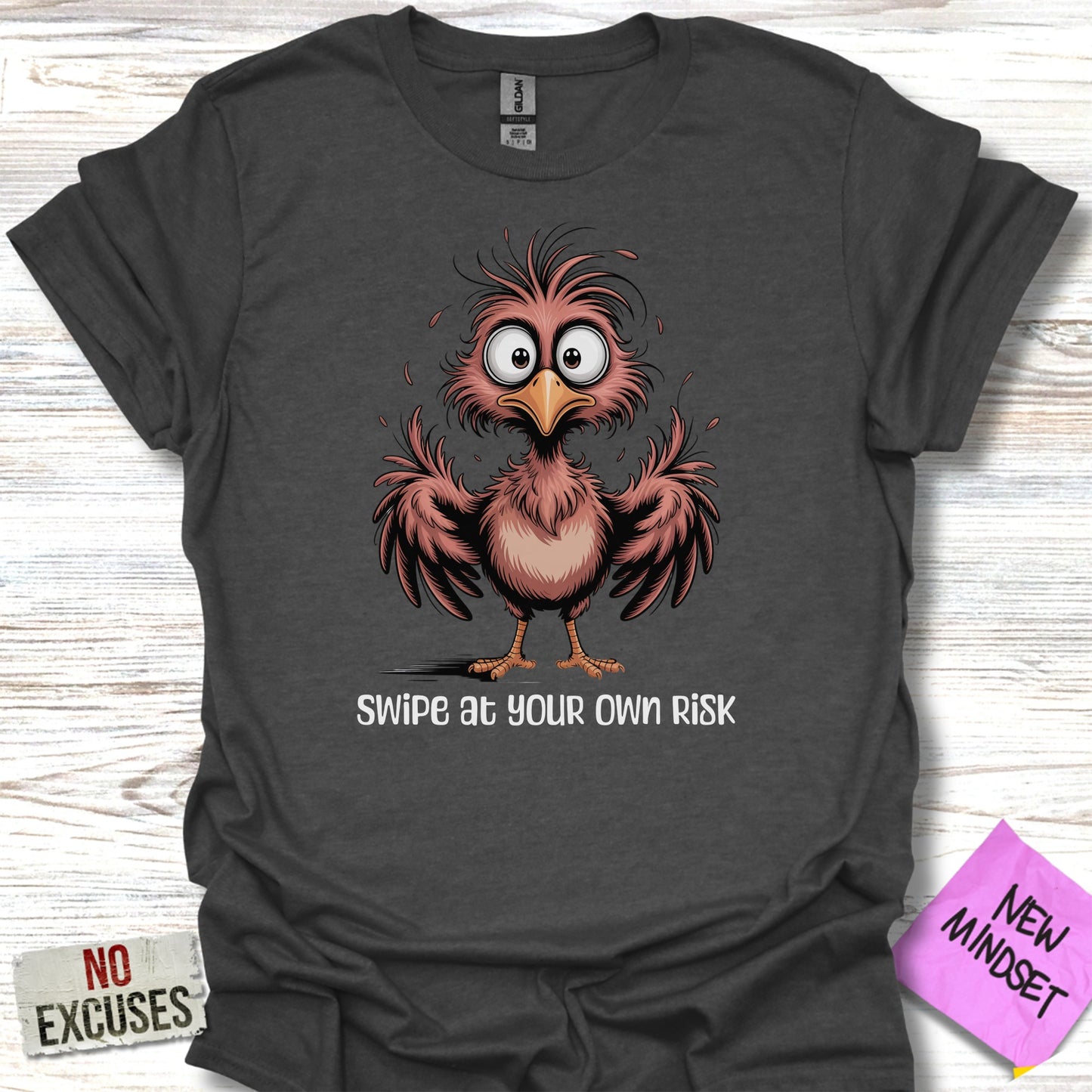 Swipe At Your Own Risk Funny T-Shirt product type