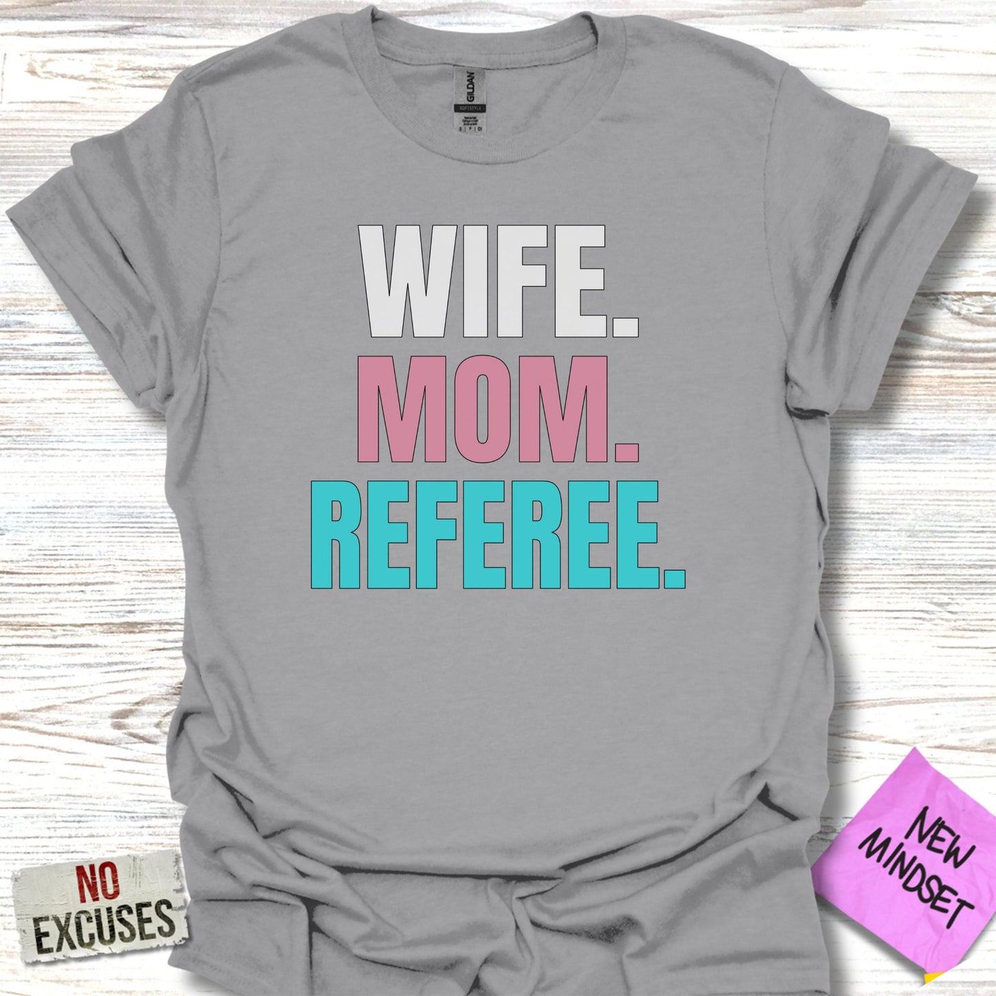 Wife Mom Referee Graphic Tee Shirt product