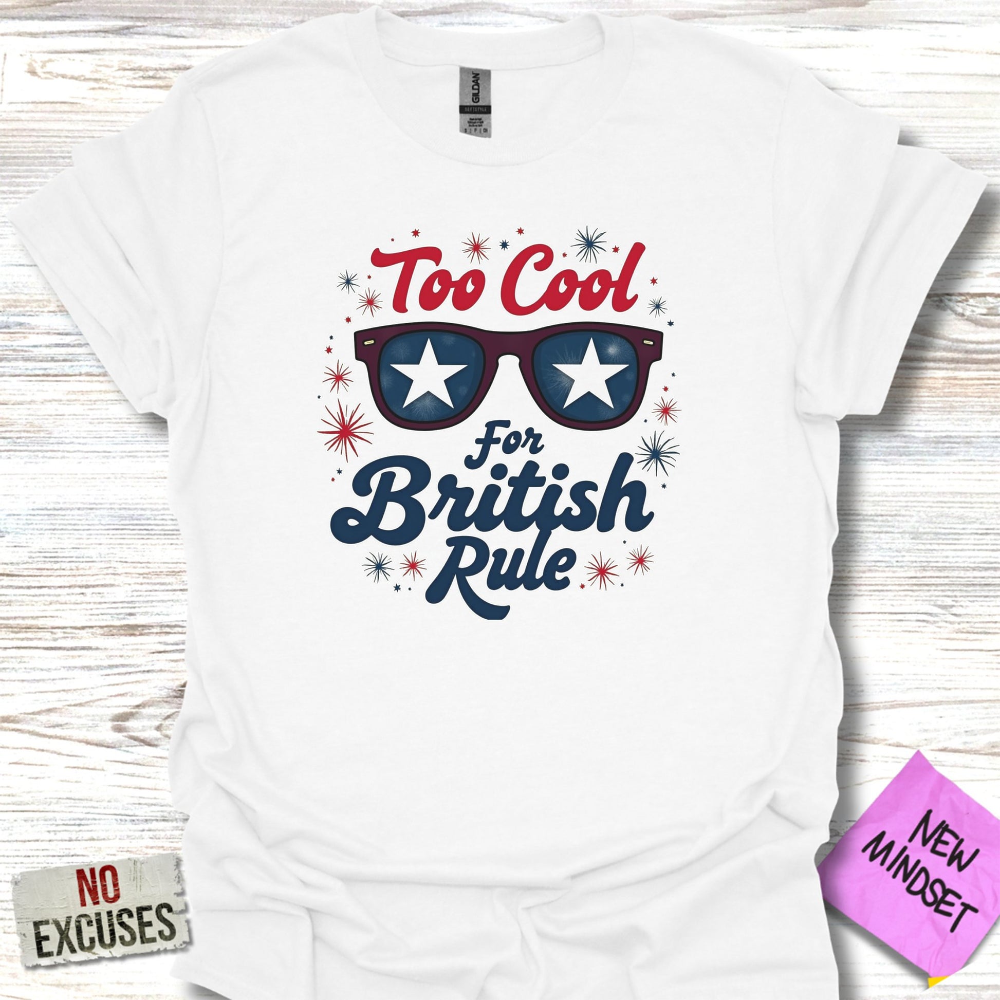 Too Cool For British Rule Themed T-shirt product