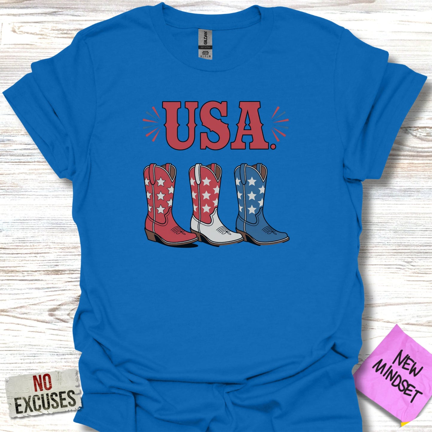 USA Patriotic Boots Graphic T-Shirt Fun Gift product