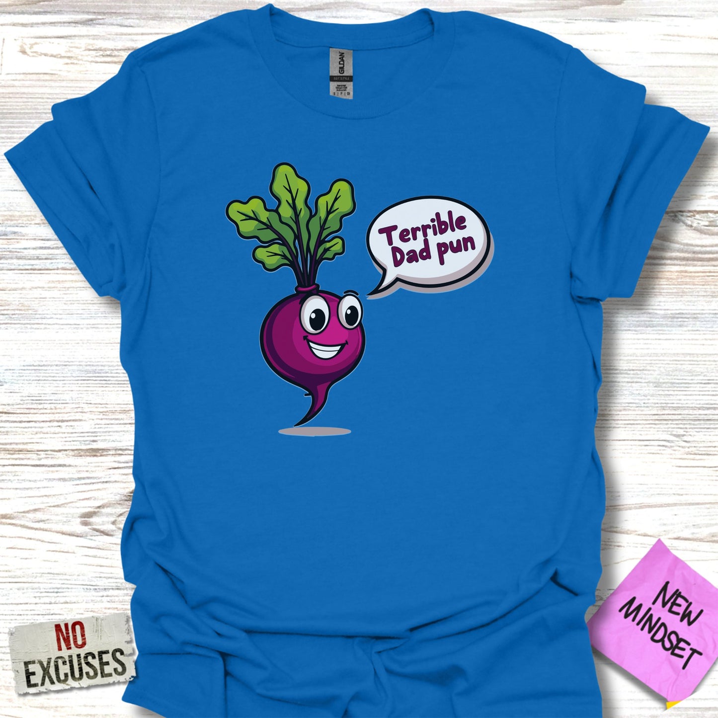 Terrible Dad Pun Beetroot Cartoon Graphic T-shirt product type