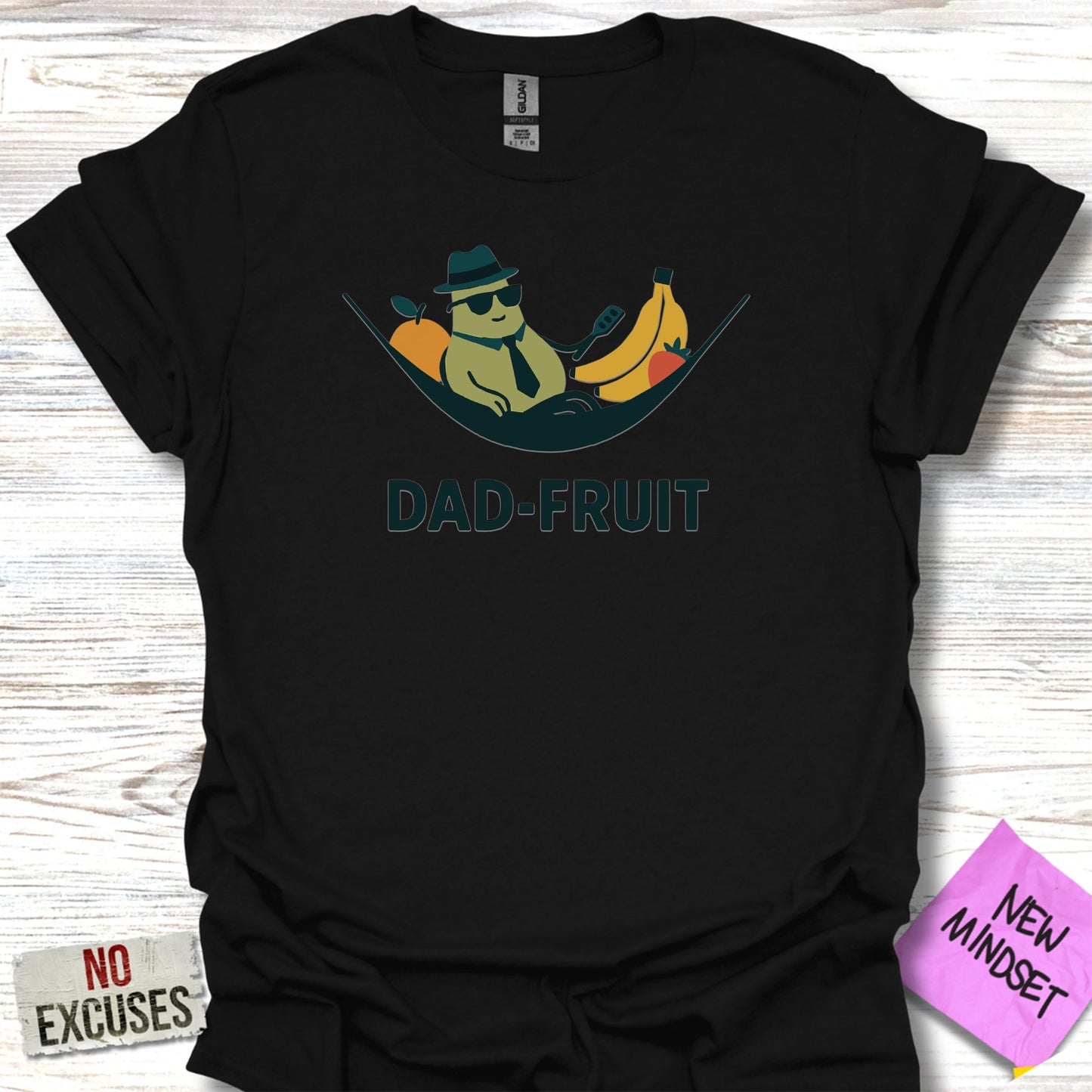 Relaxing Dad Fruit Graphic Printed T-shirt product