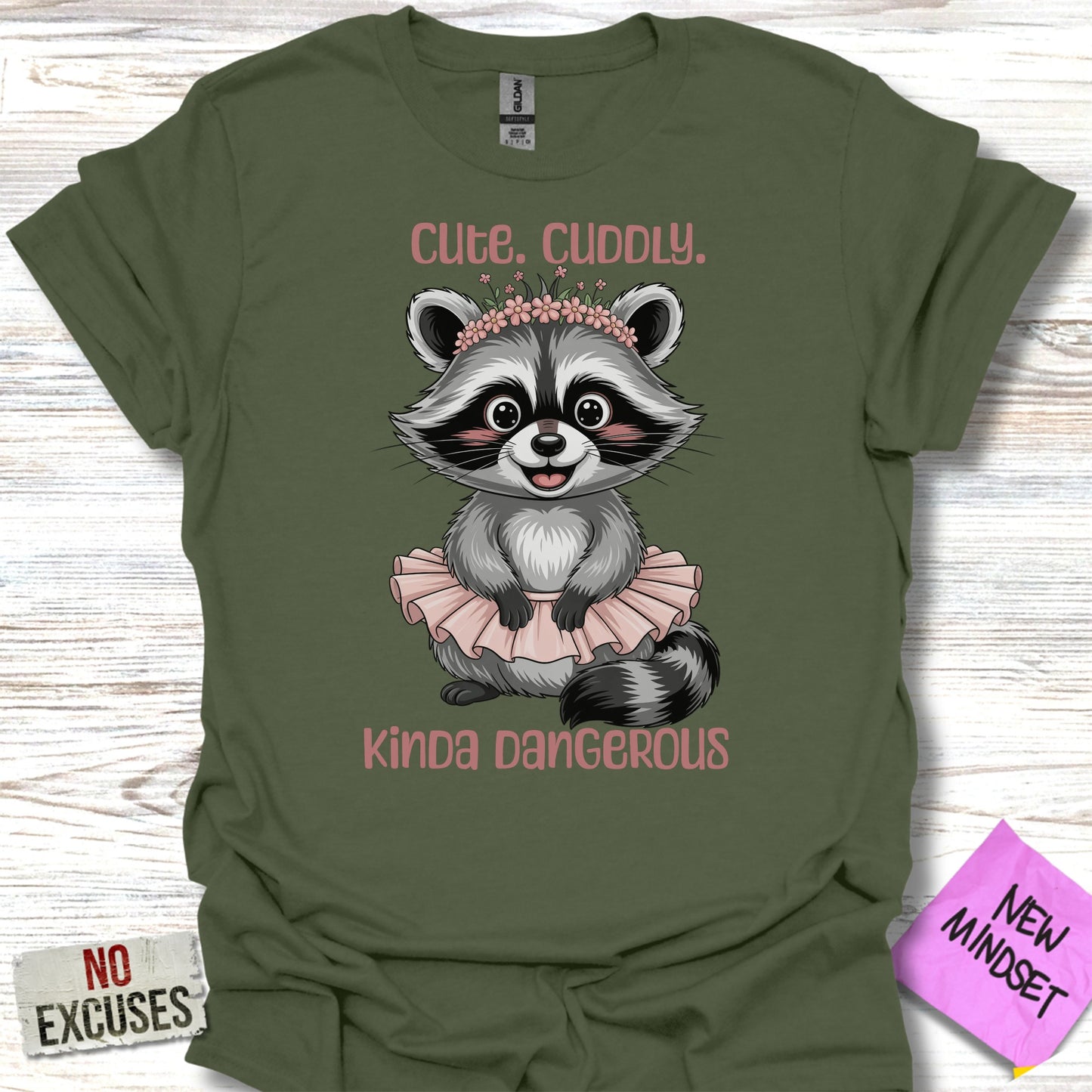 Cute Cuddly Kinda Dangerous Raccoon Shirt product