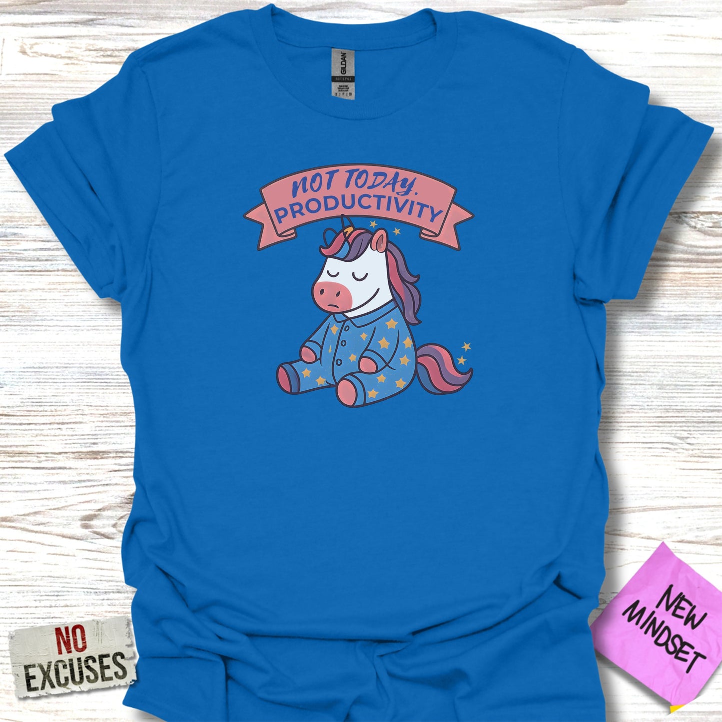 Funny Unicorn Not Today Productivity Graphic T-Shirt product type