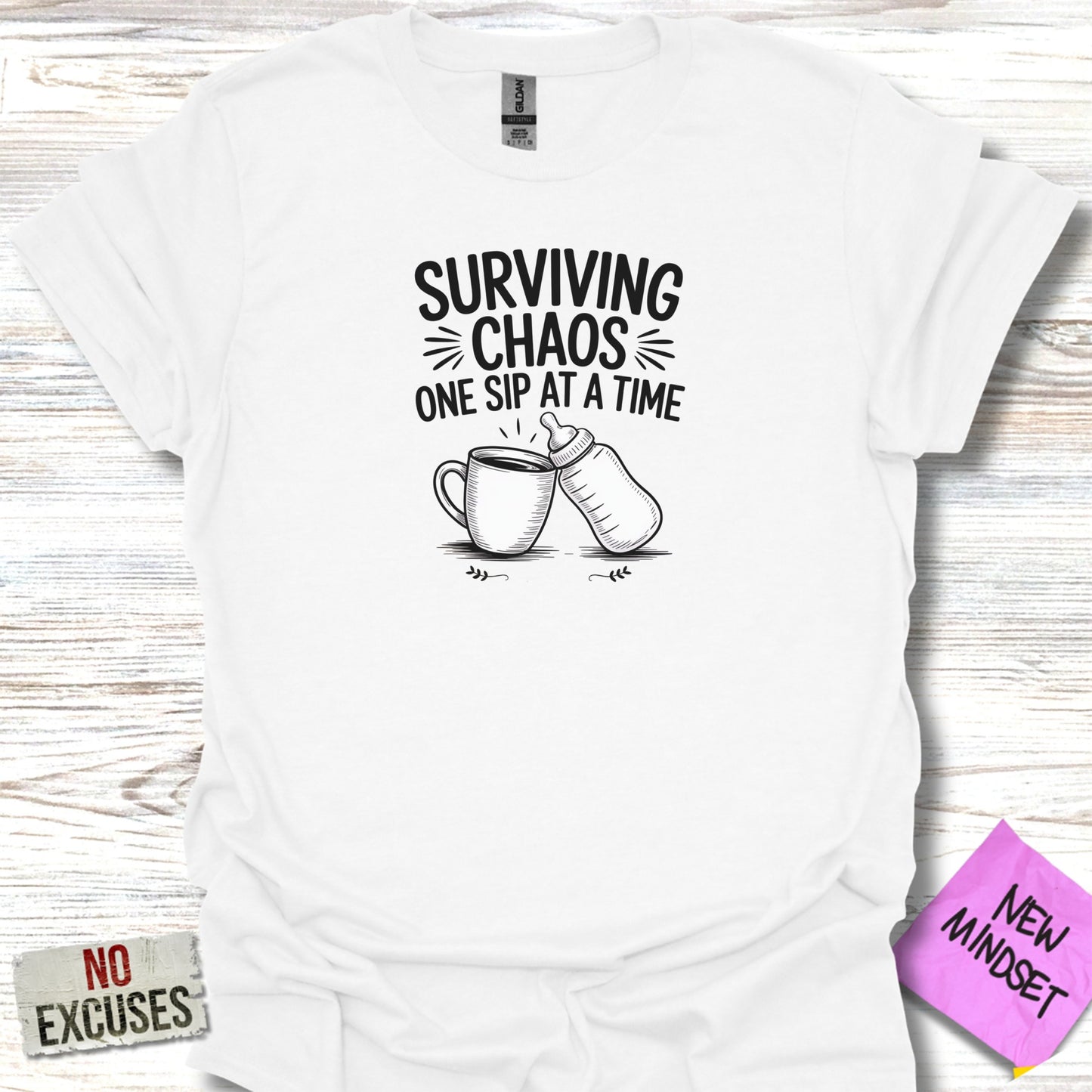 Surviving Chaos One Sip At A Time T-shirt product type