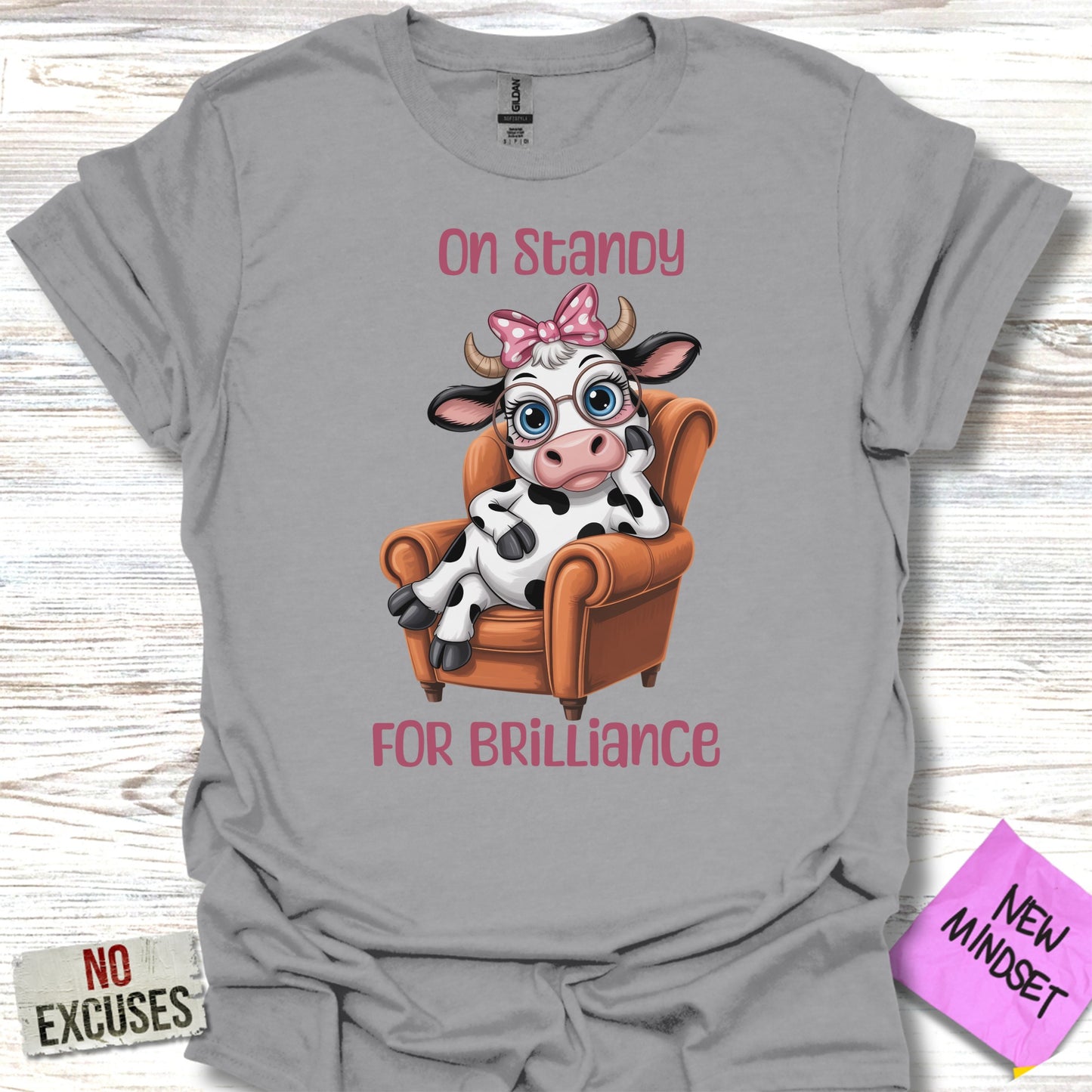 Adorable Cow In Chair On Standby For Brilliance product type