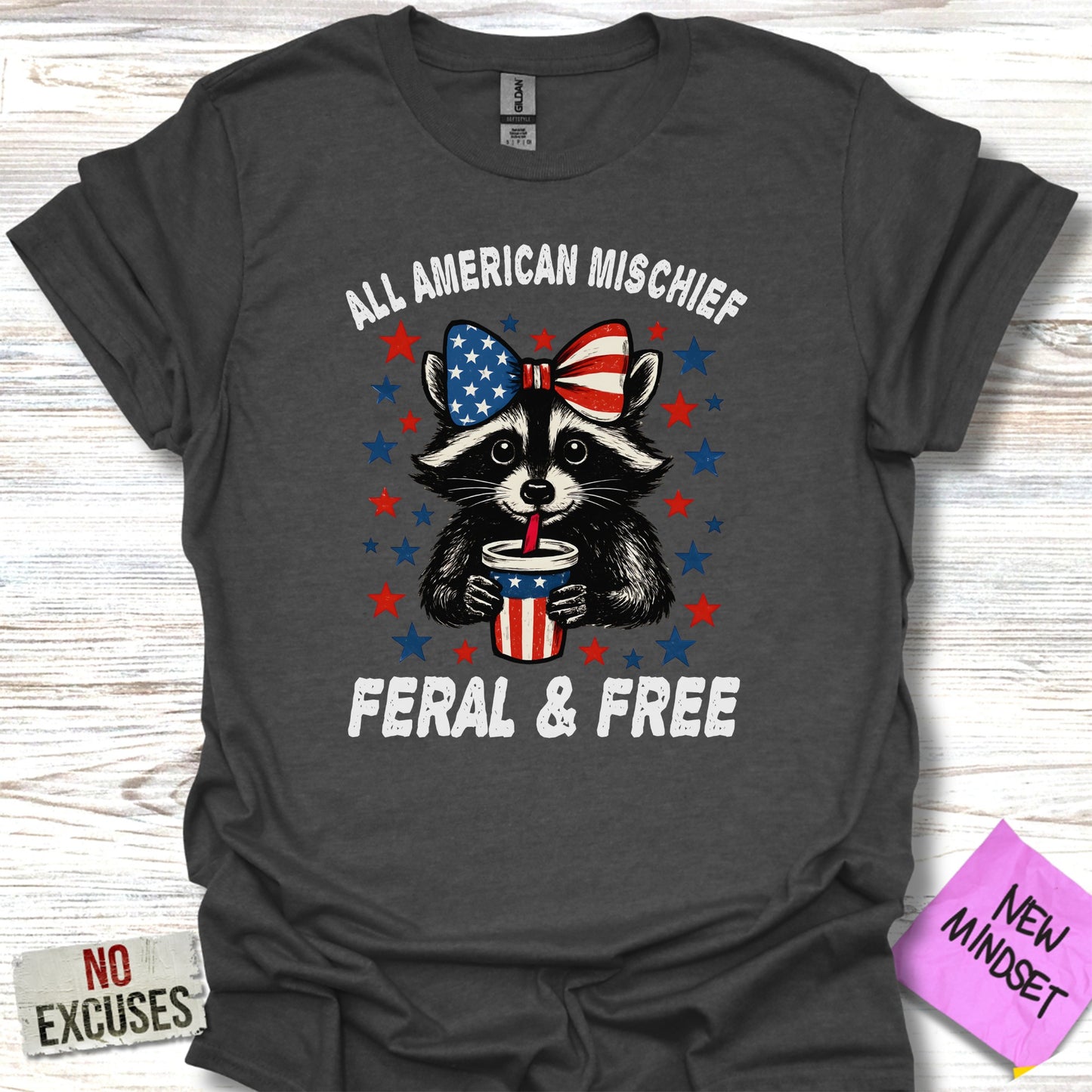 All American Mischief Feral & Free Graphic T-Shirt Product
