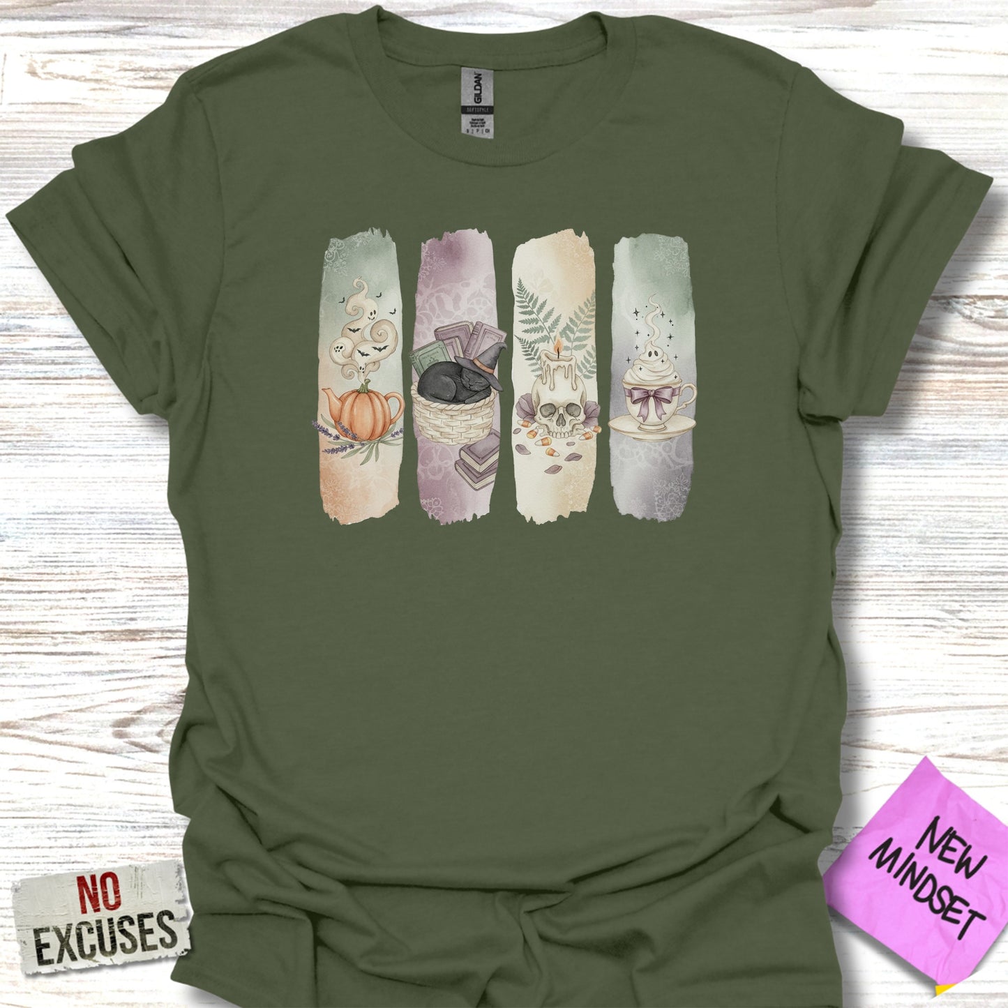 Cozy Autumn Vibes Illustrated Teacup T-Shirt product