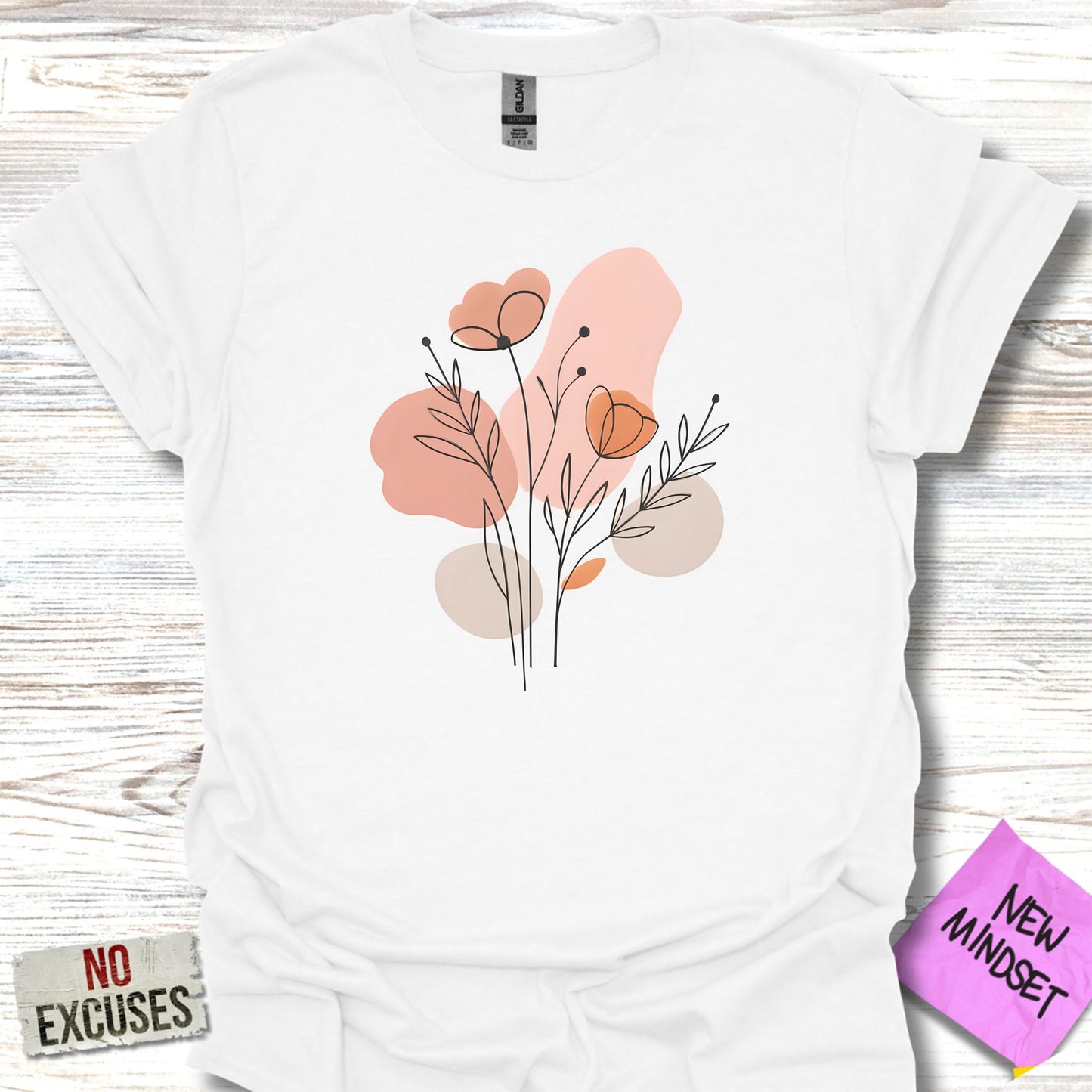 Minimalist Floral Artwork Graphic Tee product