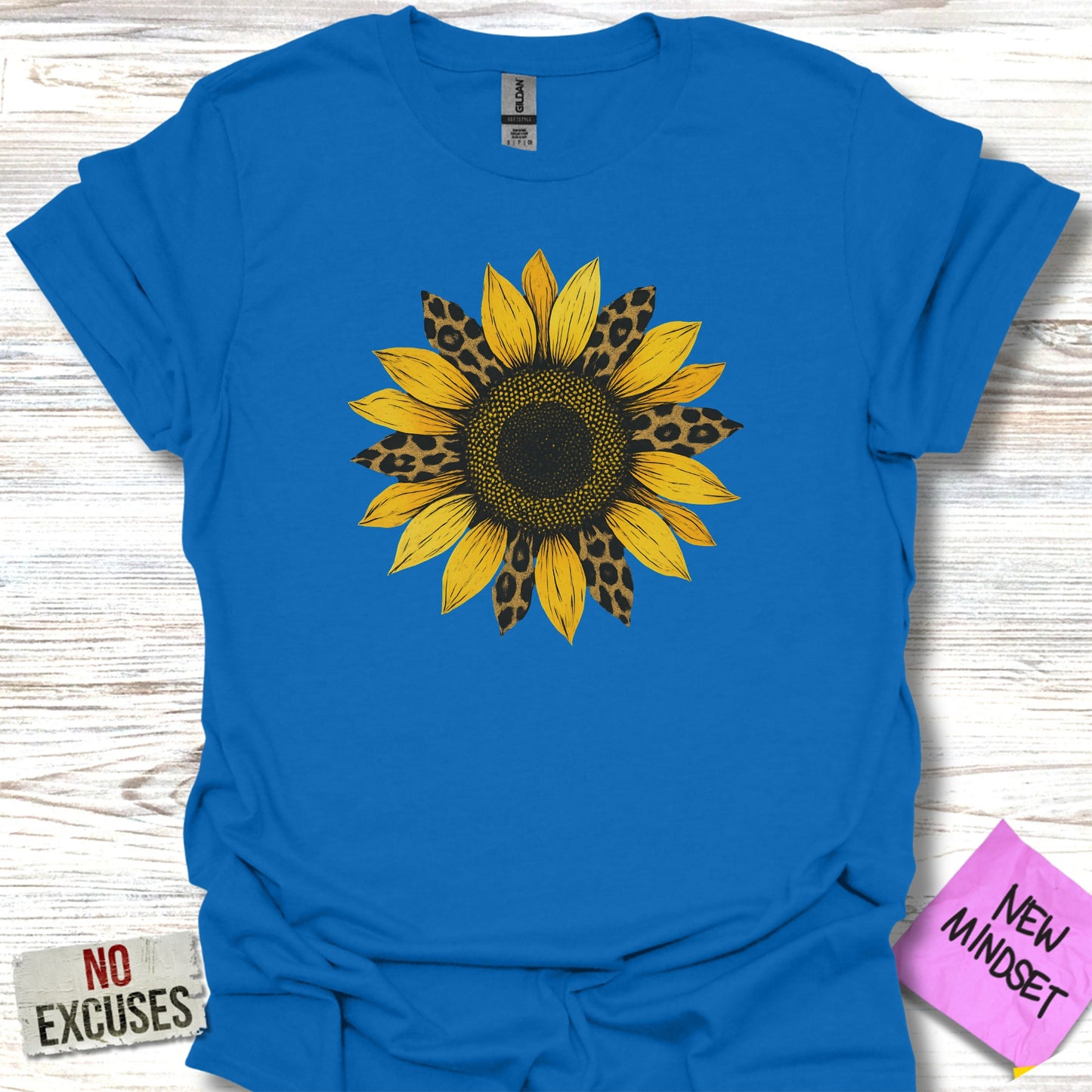 Sunflower Graphic with Text Design T-Shirt product type