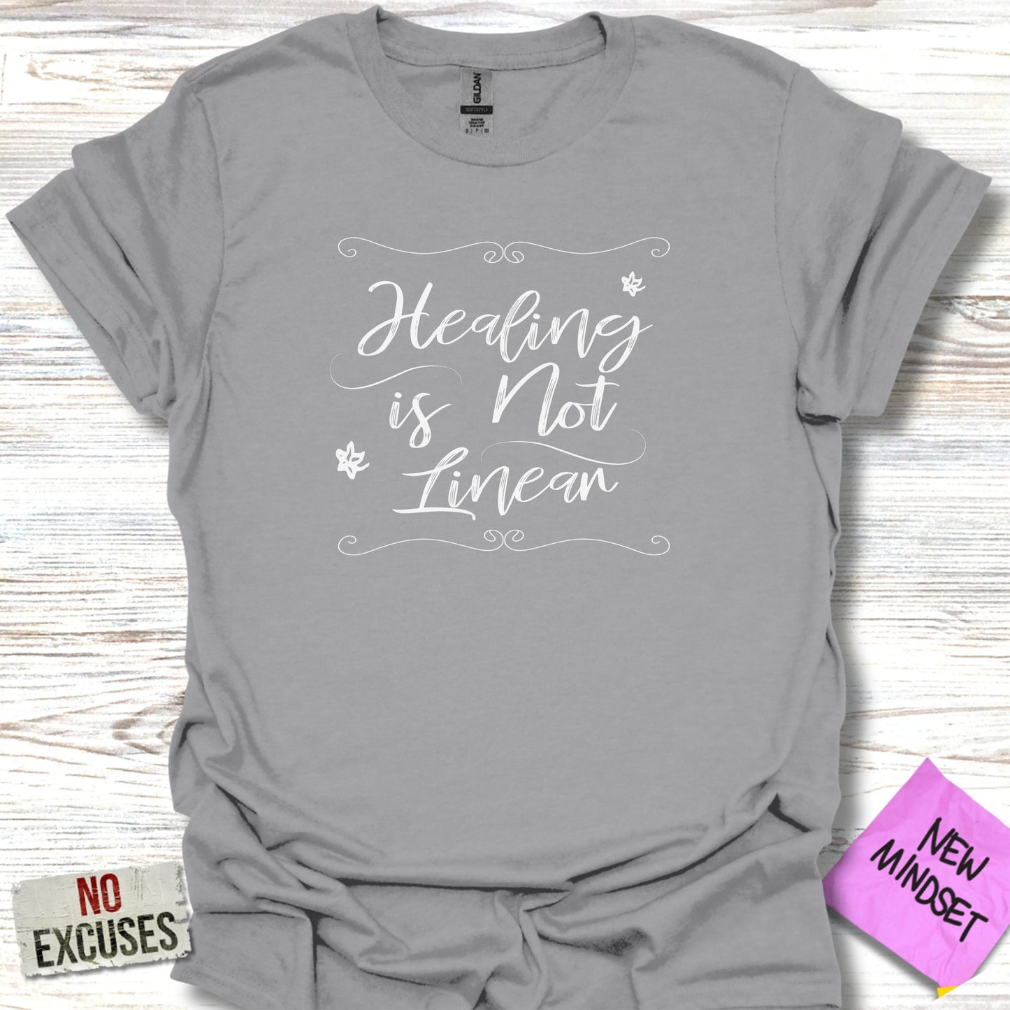 Healing is Not Linear Motivational T-Shirt product type