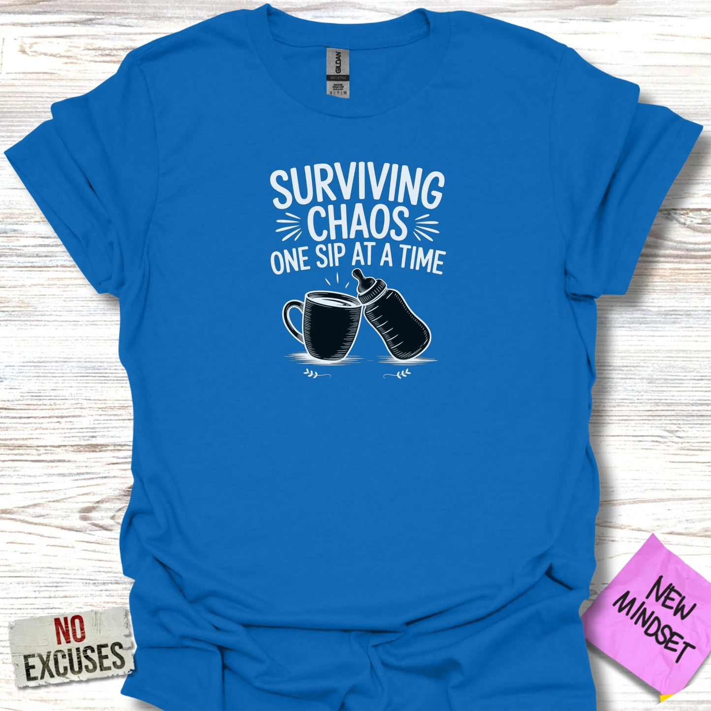 Surviving Chaos One Sip At A Time Graphic T-Shirt product type