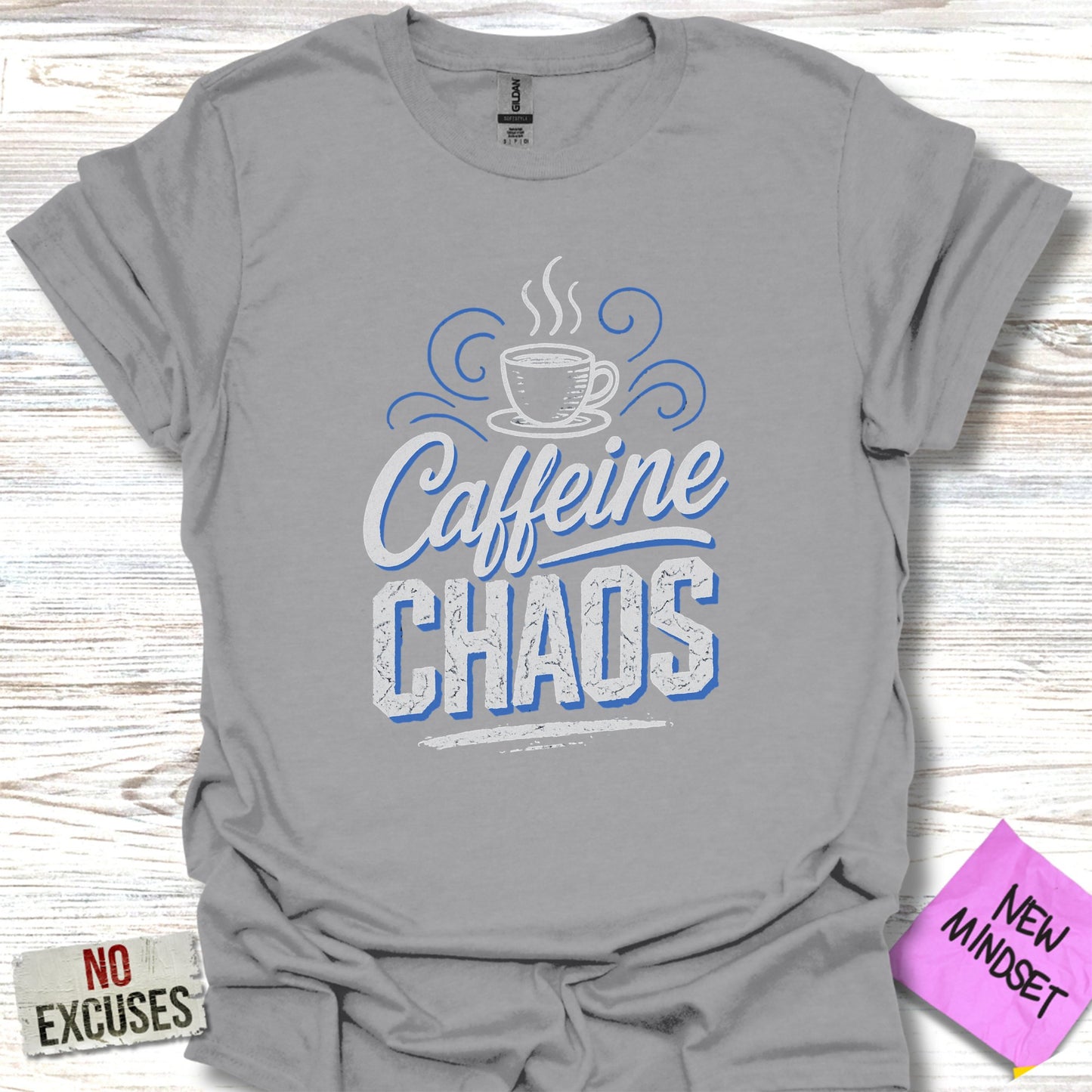 Caffeine Chads Graphic Tee Shirt Casual Wear Product
