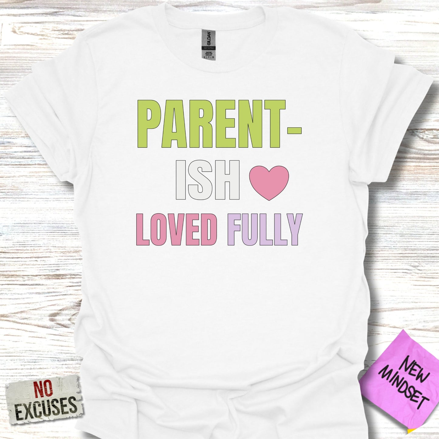 Parent-ish Heart Loved Fully Graphic Tee product type