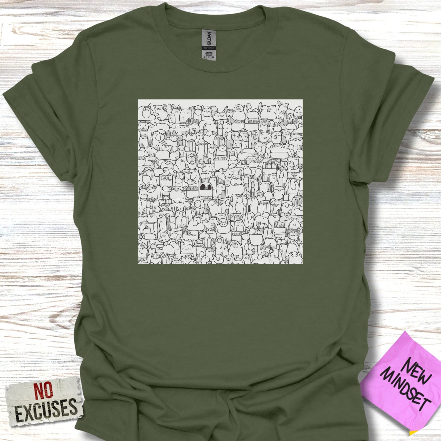 No Excuses New Mindset Graphic T-Shirt