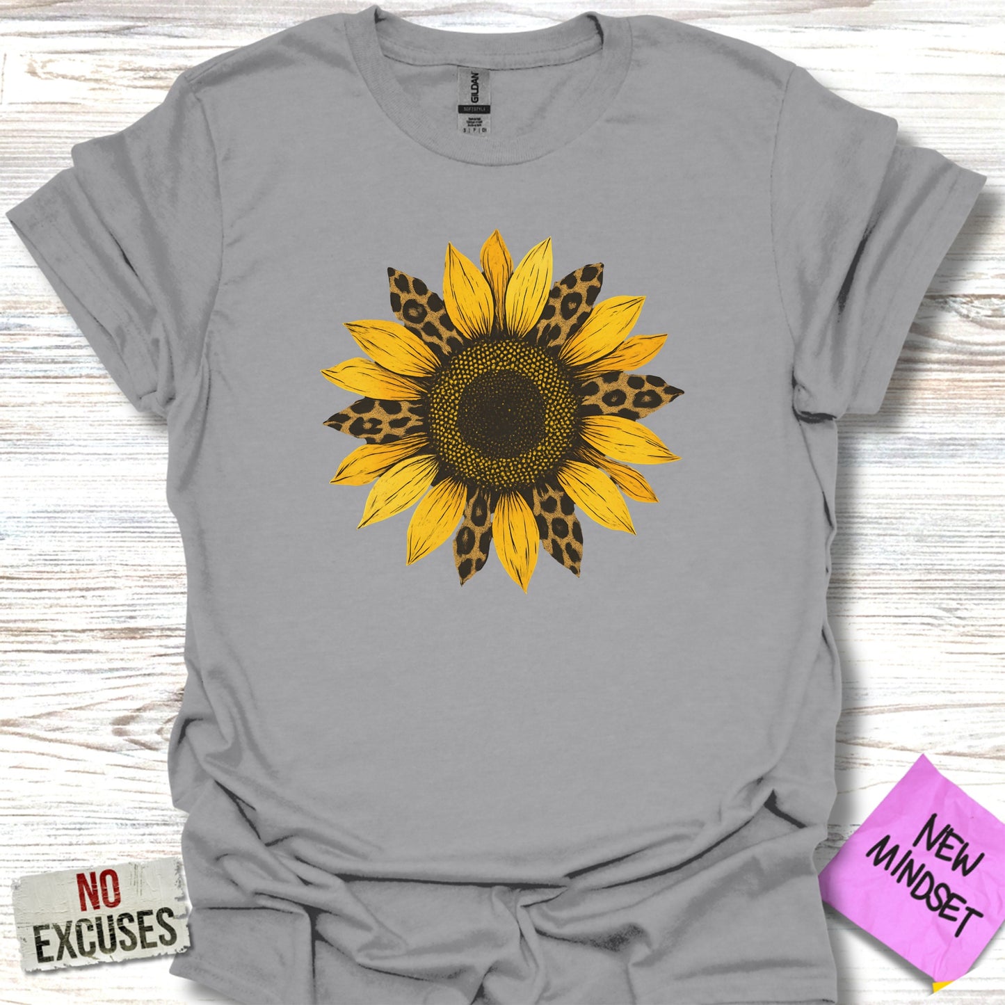 Vibrant Sunflower Graphic New Mindset T-Shirt product type