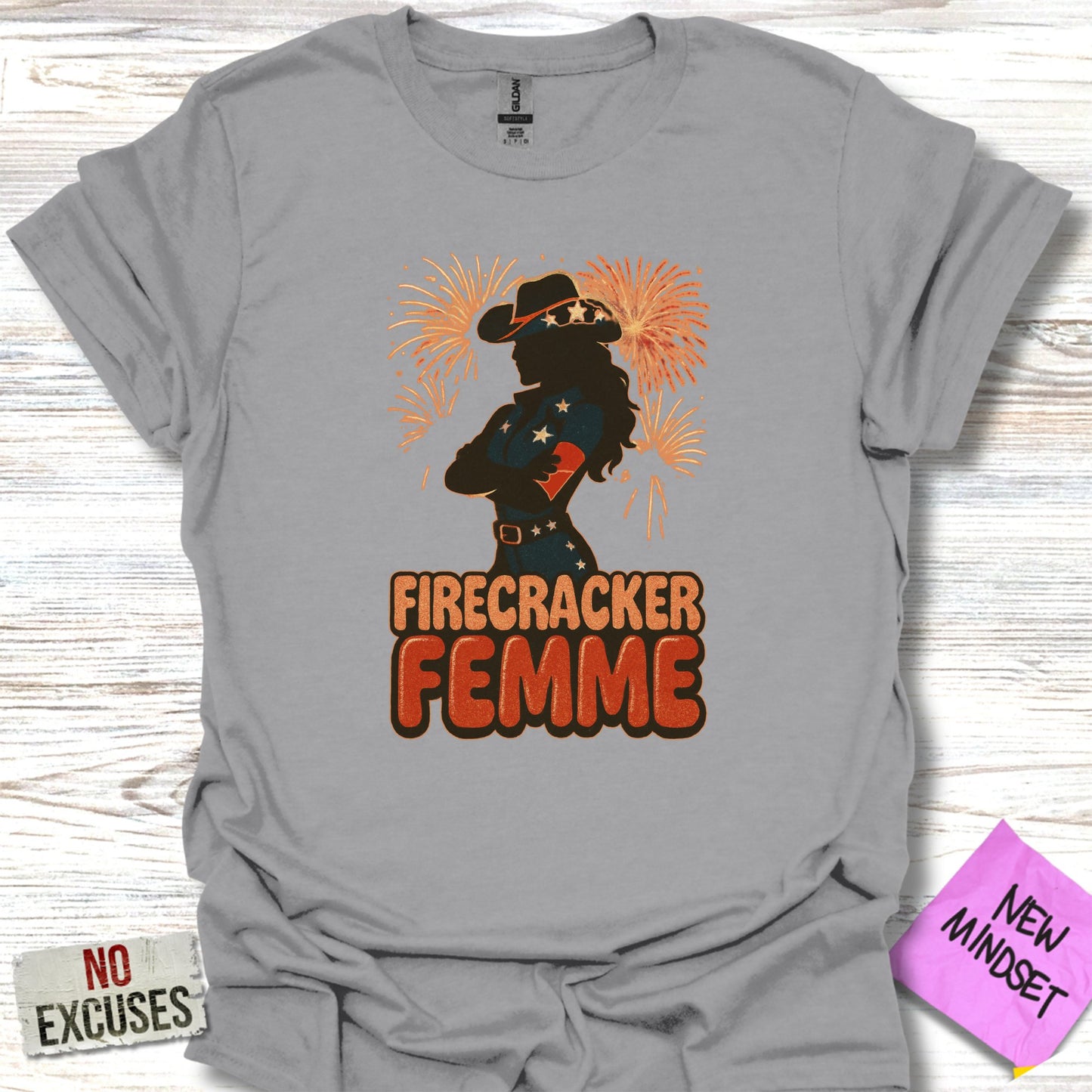 Firecracker Femme Graphic Cowboy T-shirt product