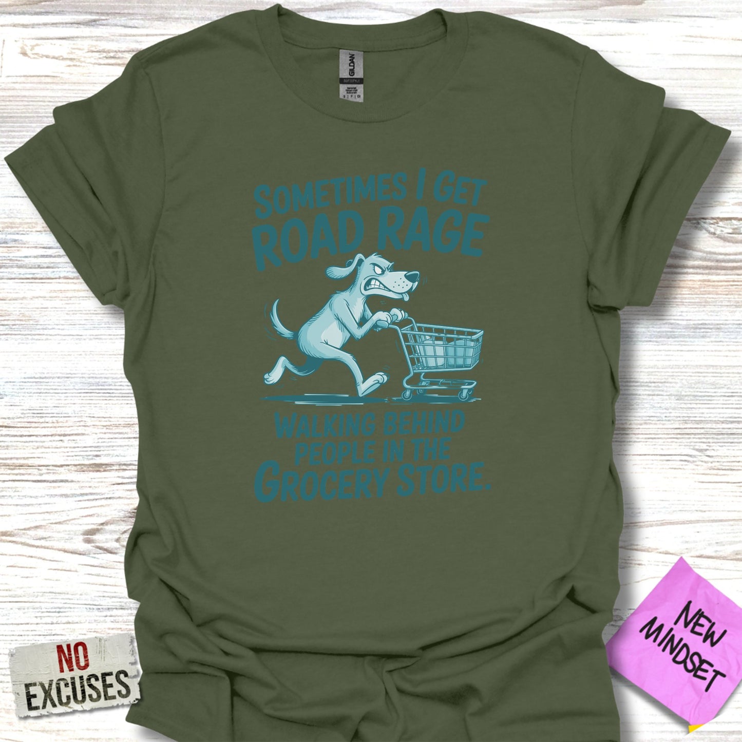 Sometimes I Get Road Rage Funny Dog Grocery Store product type