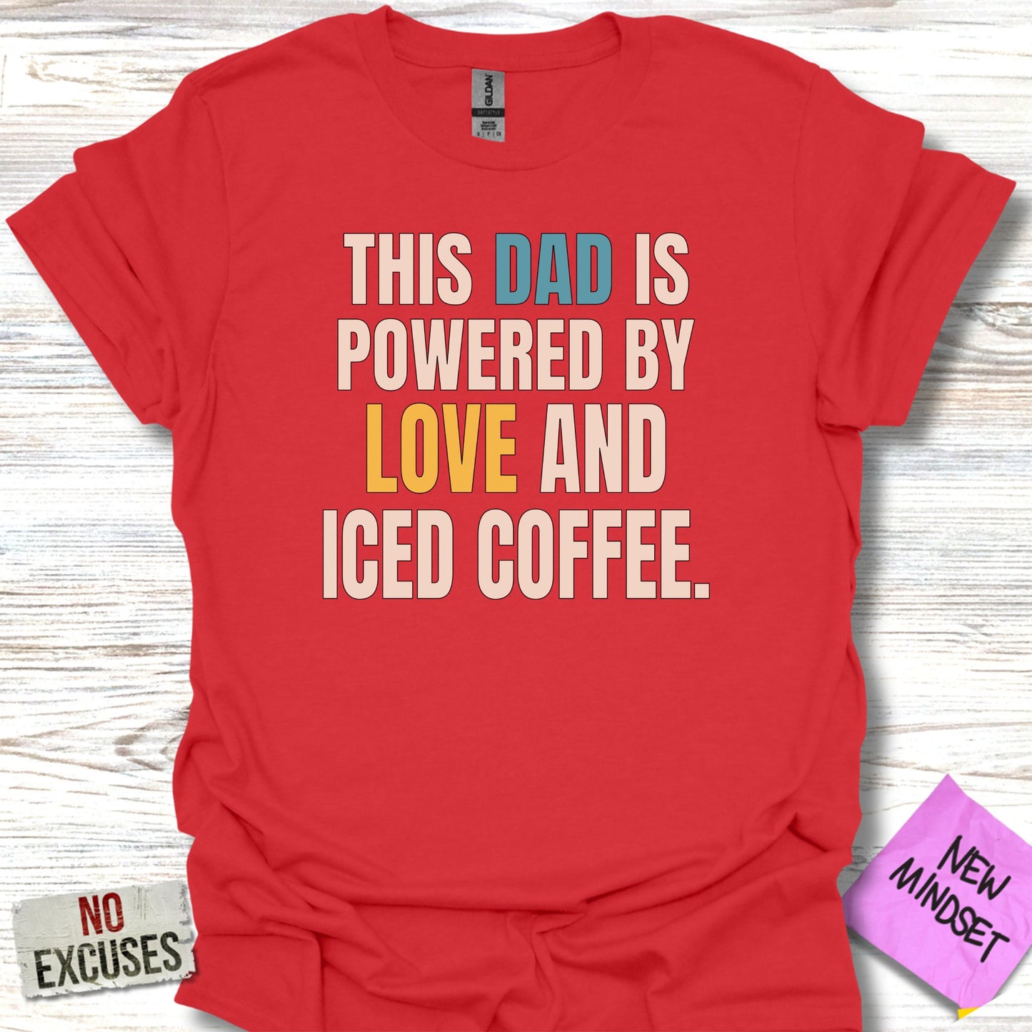 This Dad is Powered by Love and Iced Coffee product type
