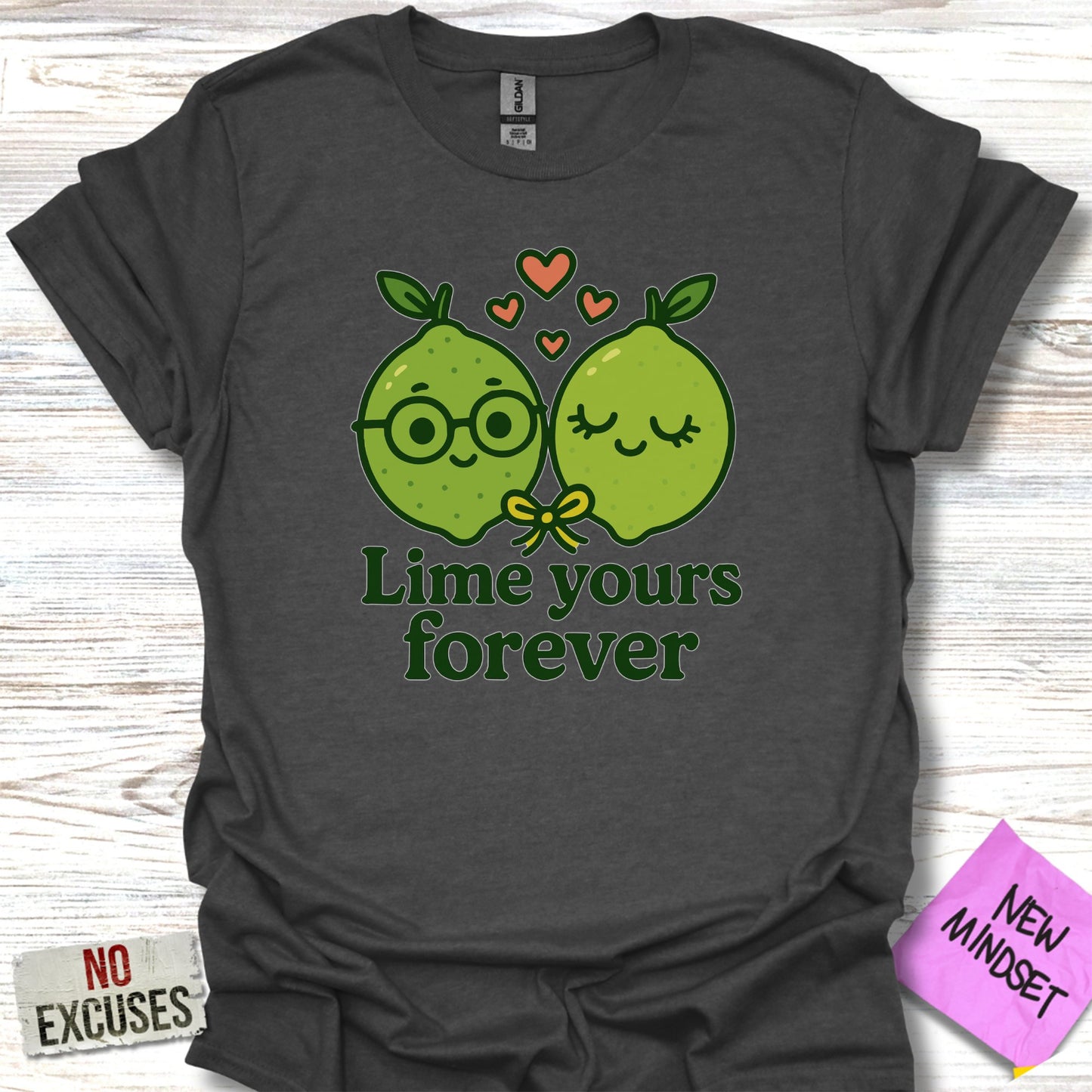Lime Yours Forever Cute Couple T-Shirt product type