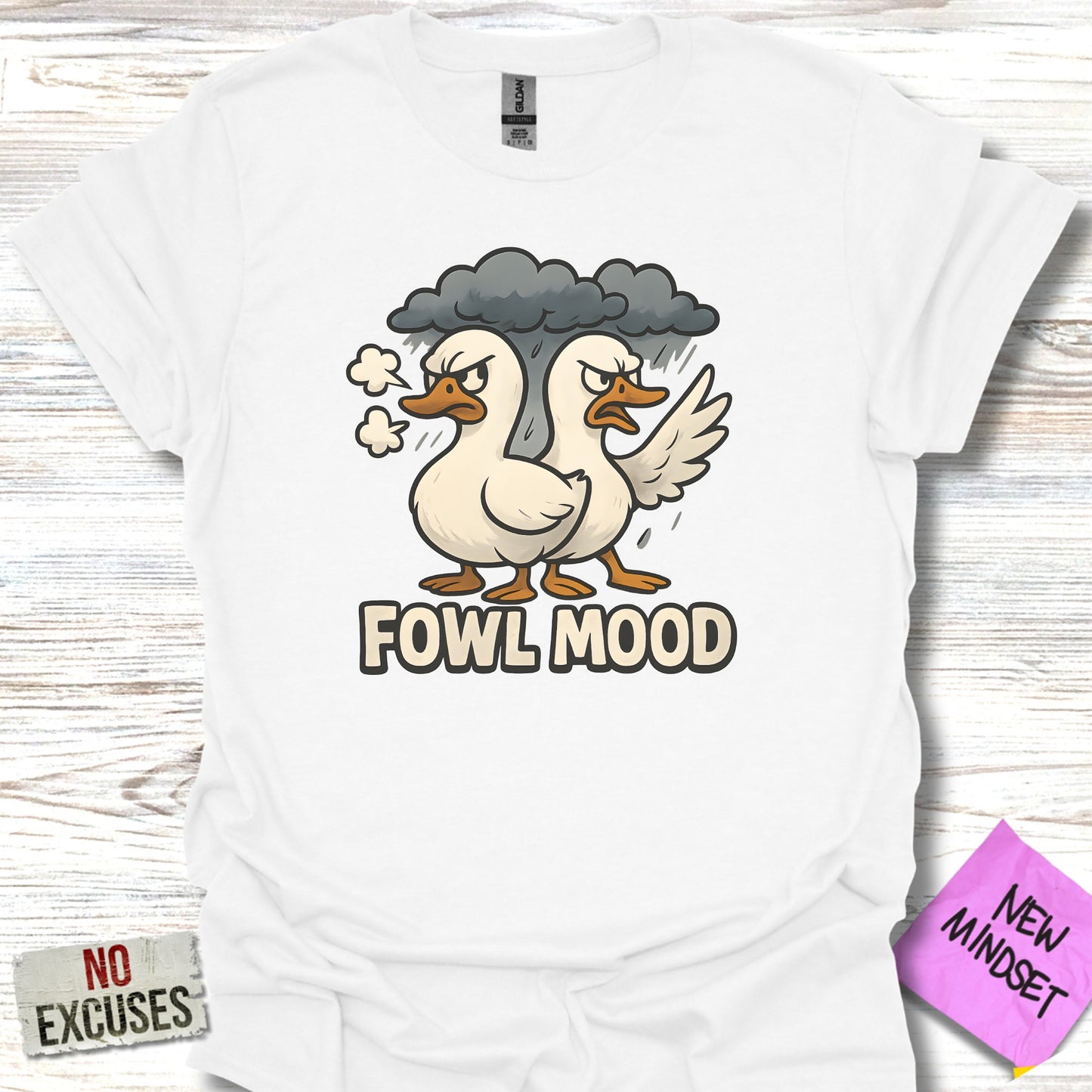 Fowl Mood Graphic Tee with Angry Birds Depiction product type