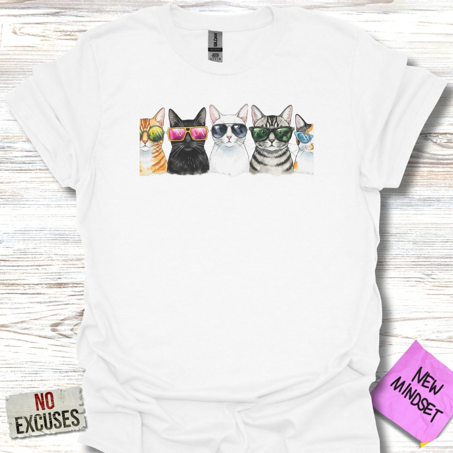 Cool Cats Wearing Sunglasses Design Graphic Tee product type