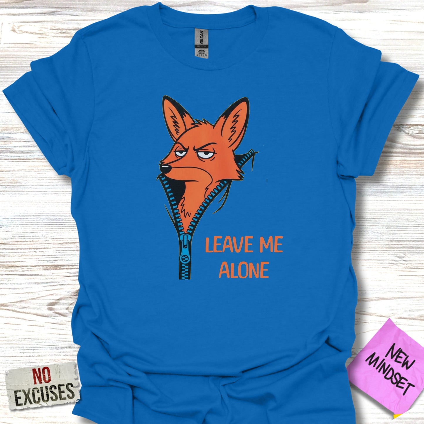 Funny Fox Leave Me Alone Graphic T-shirt product type