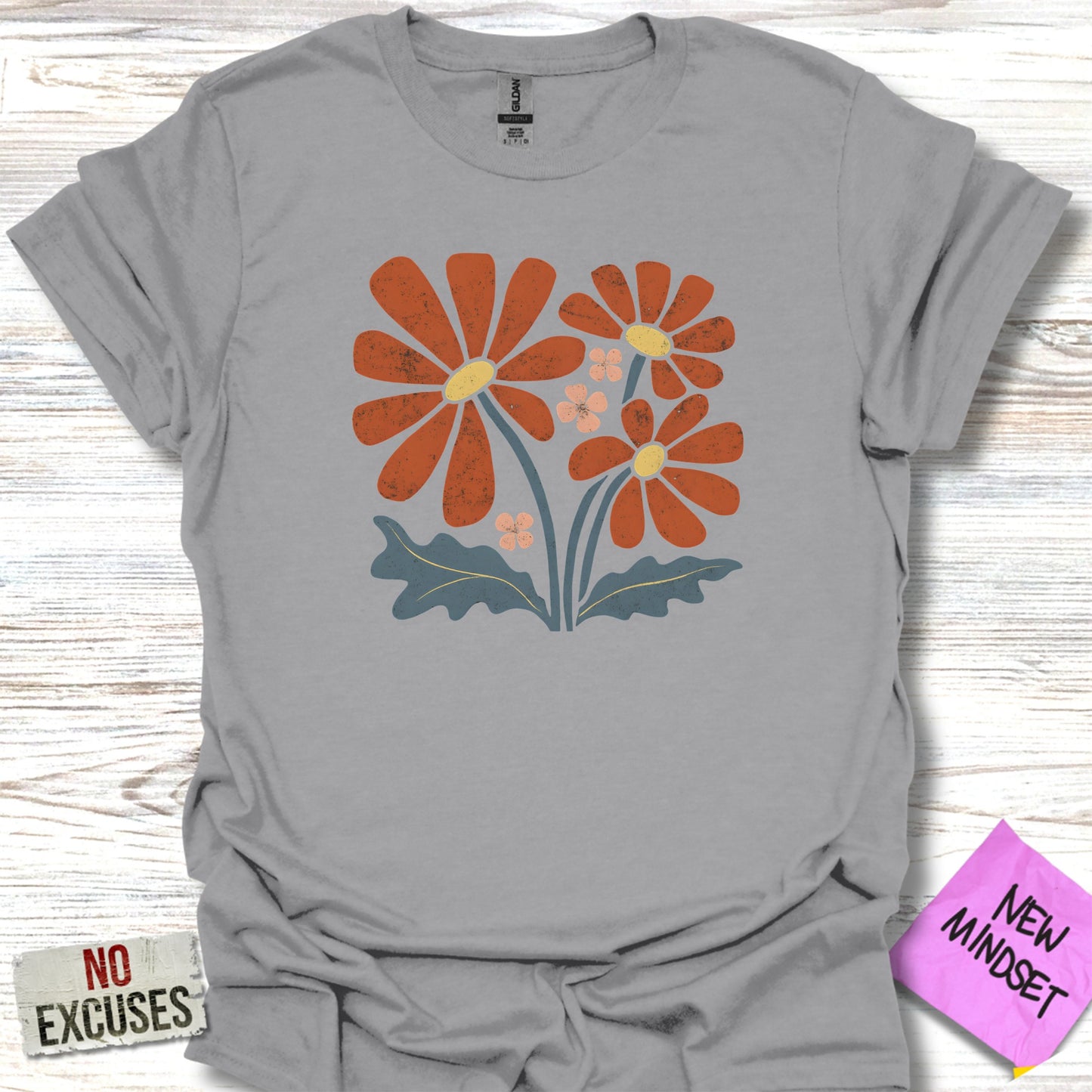 Retro Daisy Flower Design Graphic Tee product