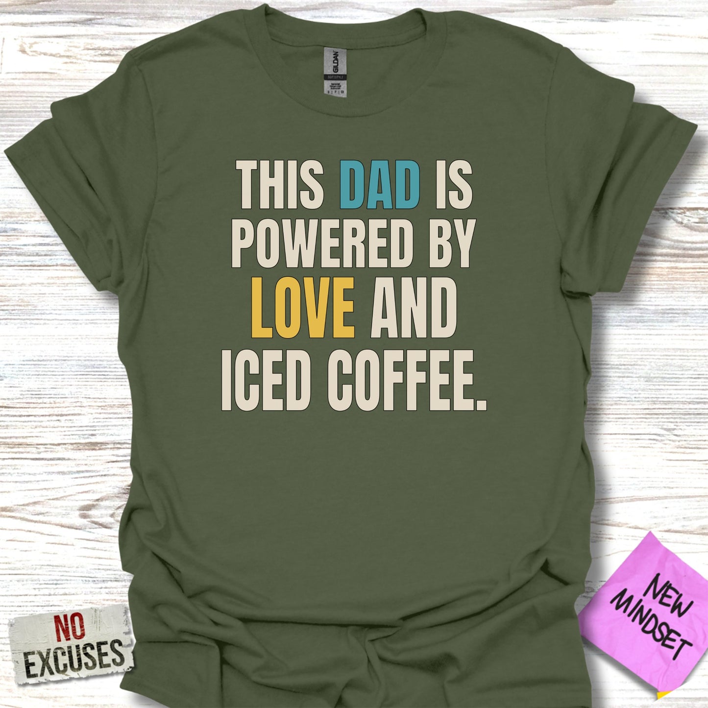 This Dad Is Powered By Love And Iced Coffee product