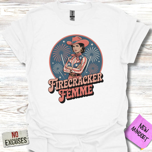 Firecracker Femme Vintage Style Graphic Tee product