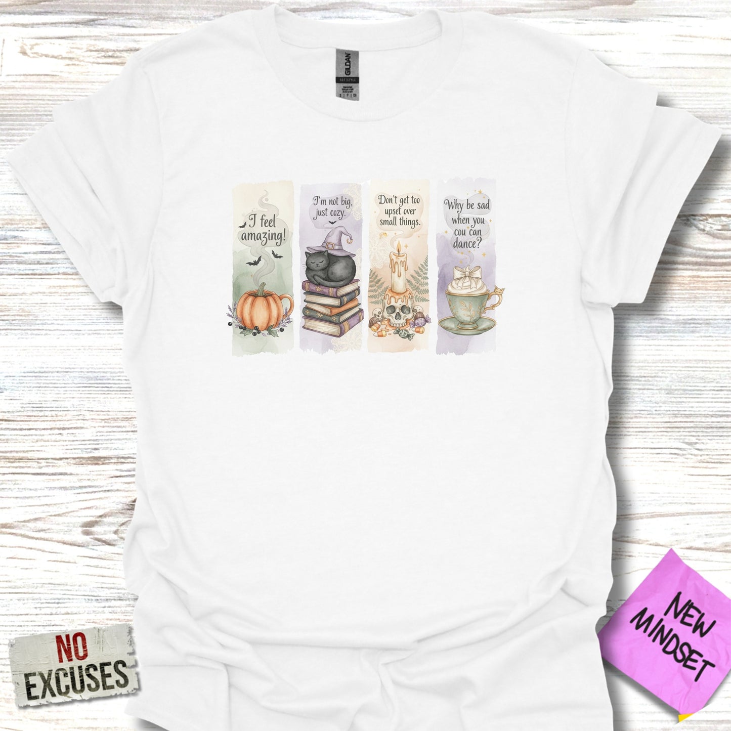 Inspirational Quotes and Teacups Design T-Shirt product