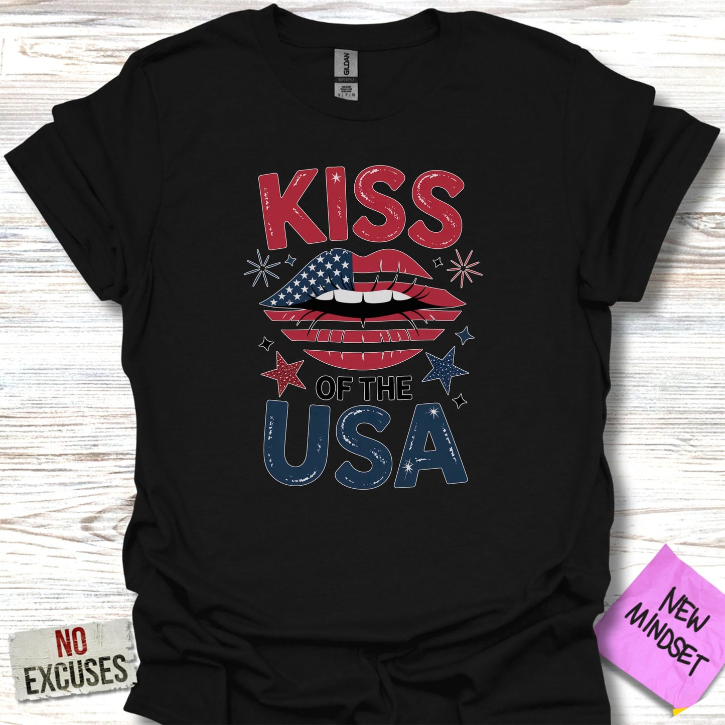 Patriotic Kiss of the USA Graphic Tee product type