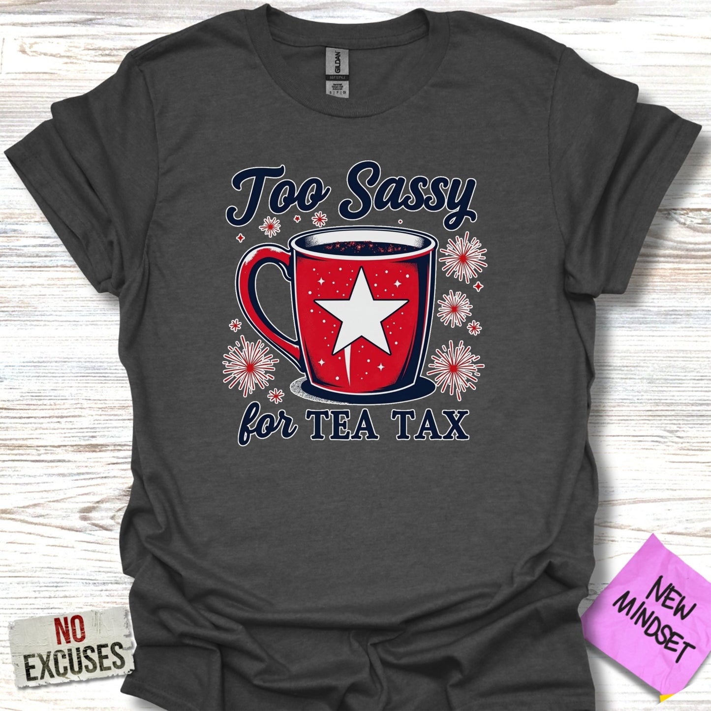 Too Sassy for Tea Tax Graphic T-Shirt product type