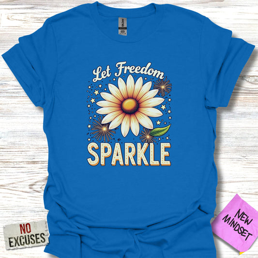 Let Freedom Sparkle Daisy Independence Day Product Type