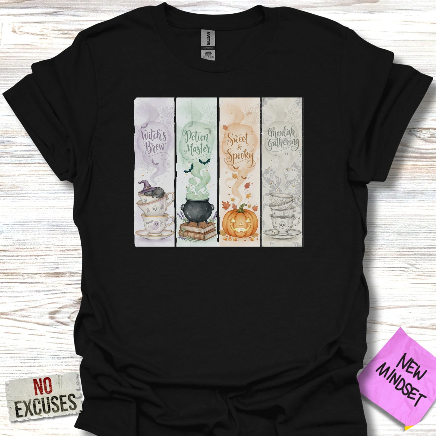 Colorful Halloween Themed T-shirt with Fun Designs product
