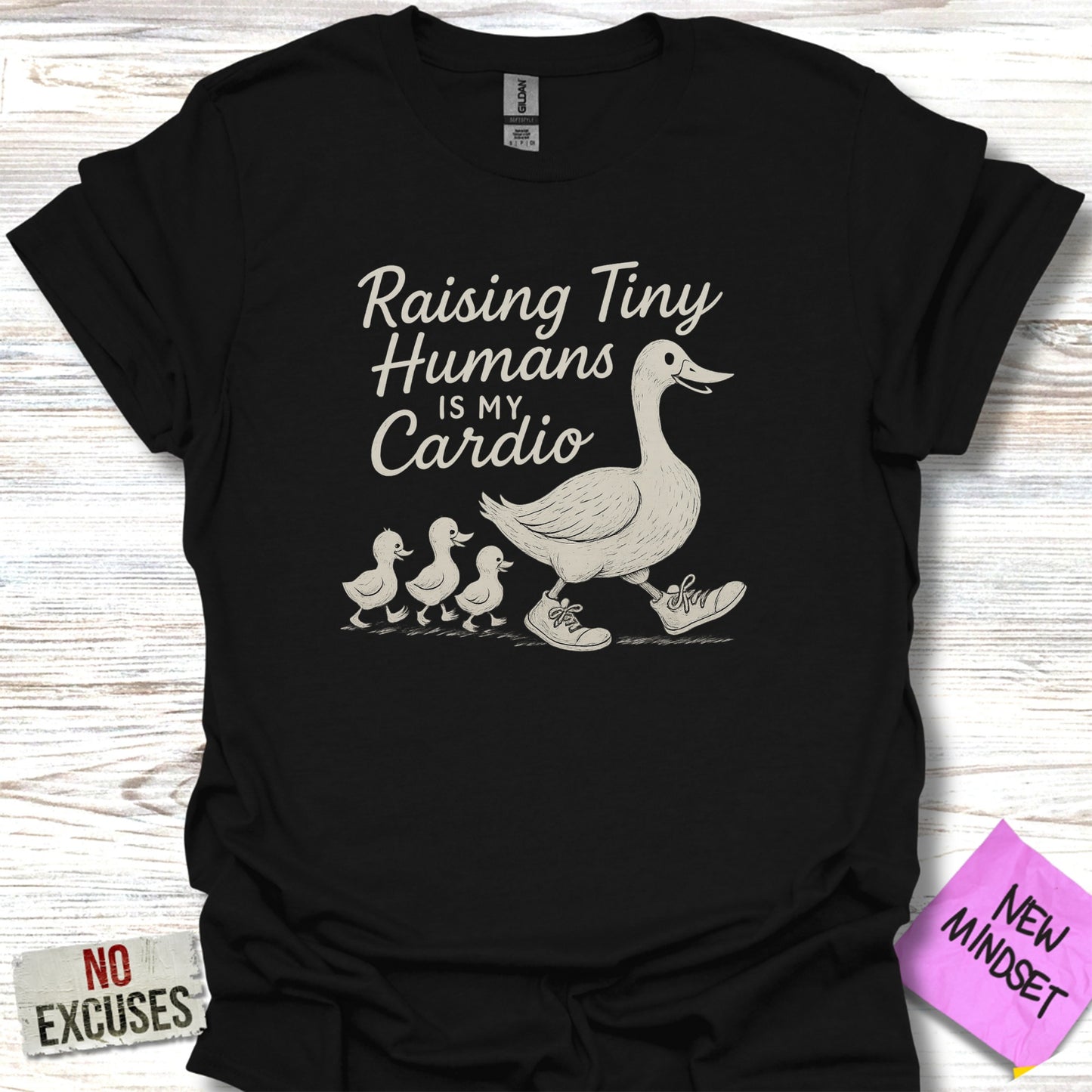 Raising Tiny Humans Is My Cardio Duck Shirt product type