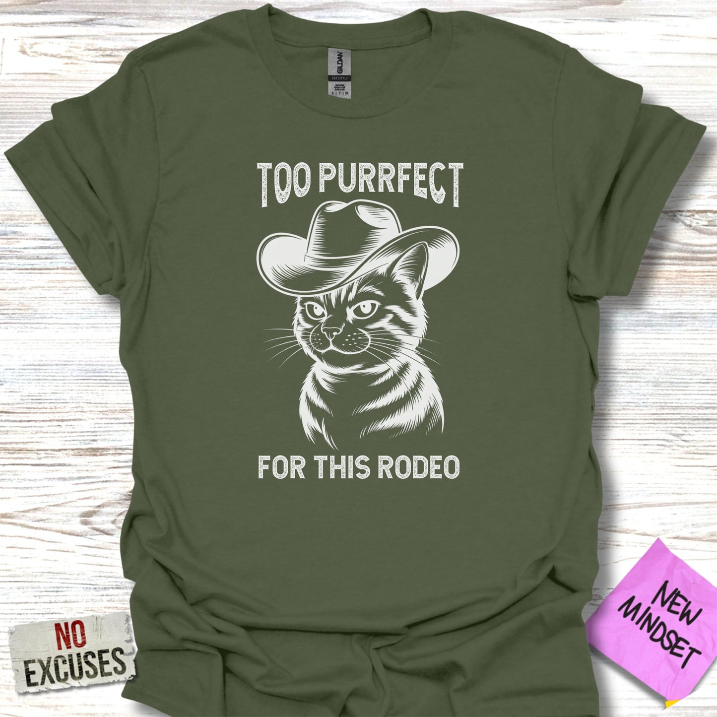 Too Purrfect For This Rodeo Cat Lovers T-Shirt product