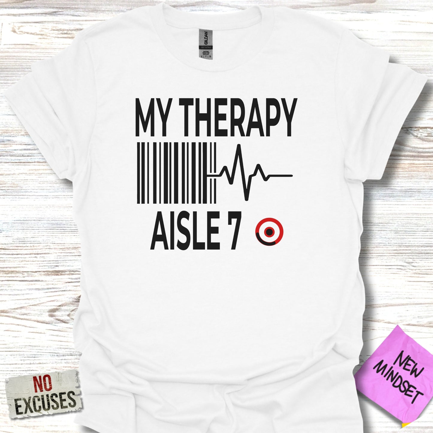 My Therapy Aisle 7 Barcode Graphic T-shirt product